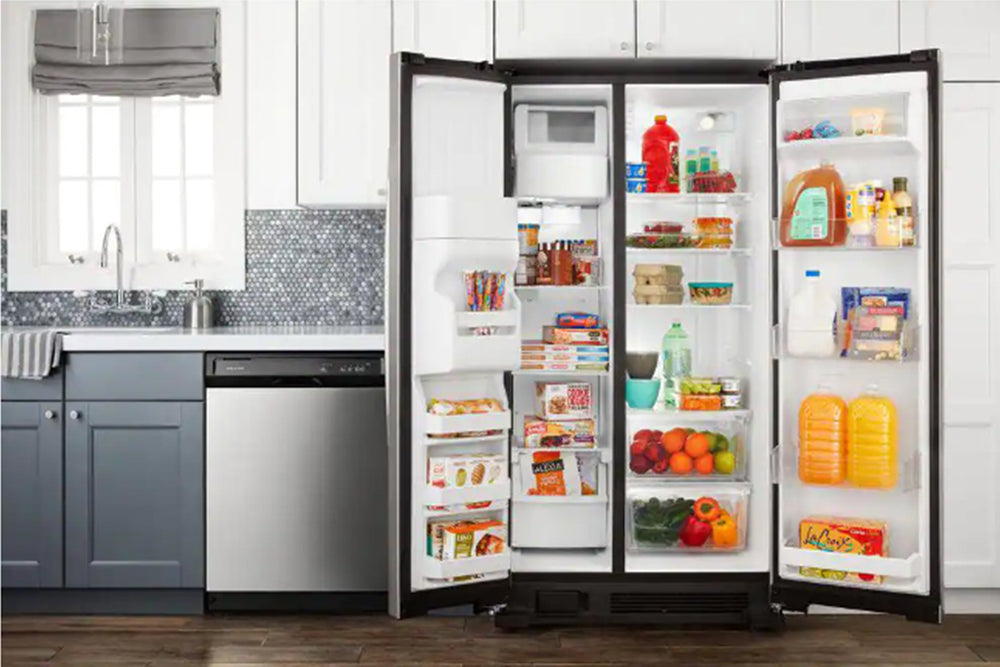 Amana Refrigerator 24.6' Side by Side Ice/W Disp