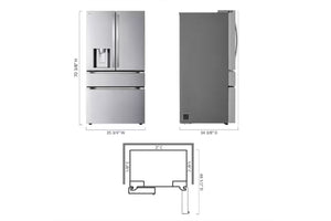 Lg Nevera 29' French Door Im