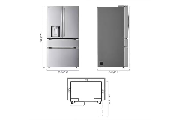 Lg Nevera 29' French Door Im