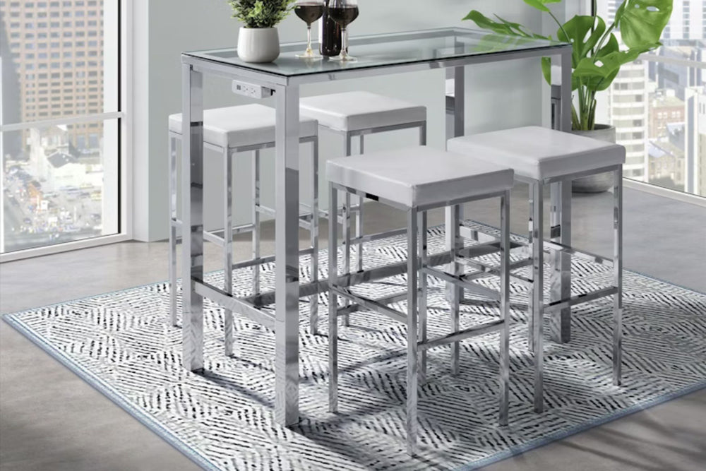 Lancy Sofa Bar Table W/ 4 Stools
