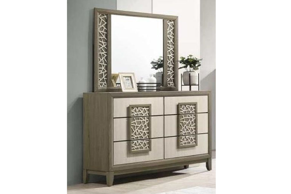 Carly Dresser/Mirror Set