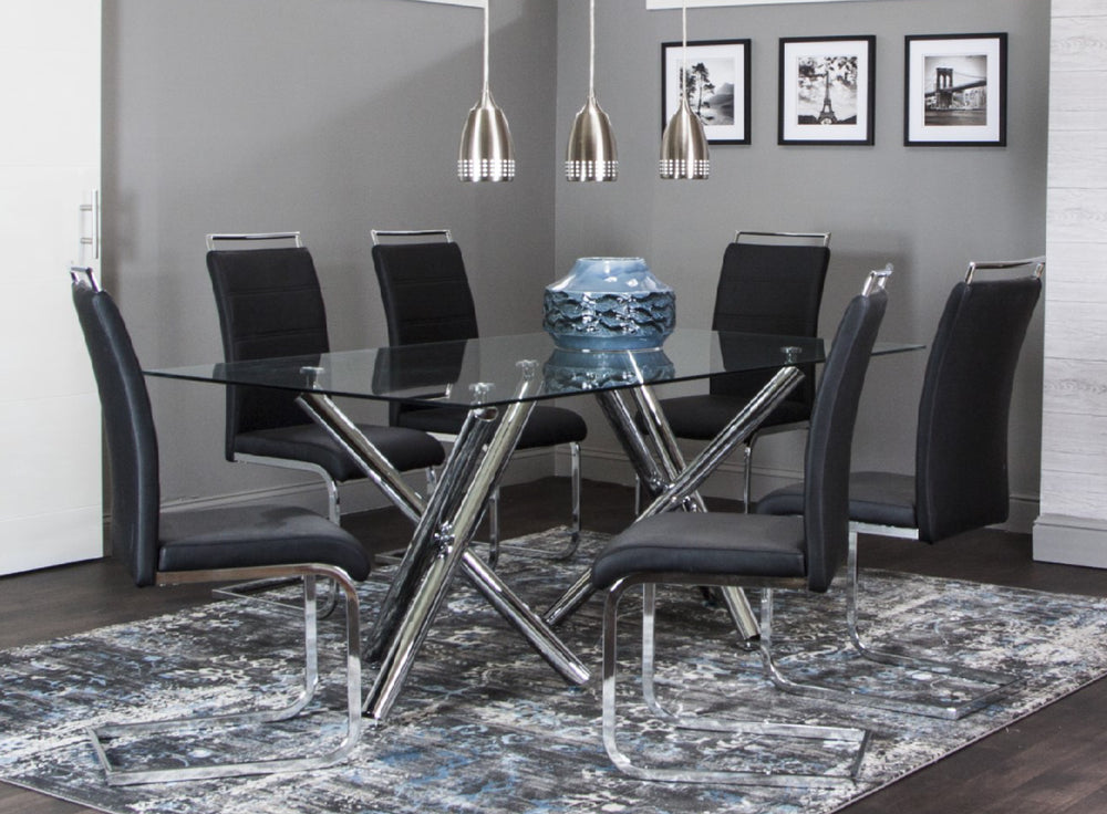 Mantis Dining Table W/4 Chairs Set