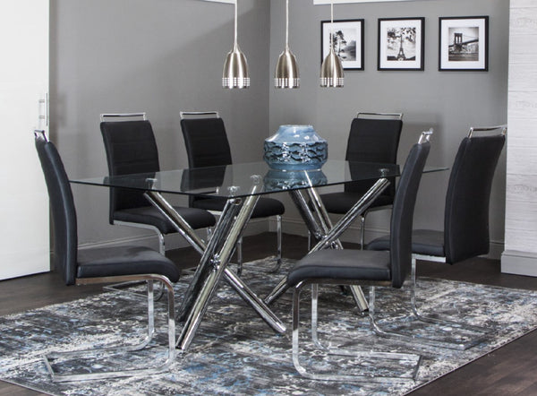 Mantis Dining Table W/4 Chairs Set