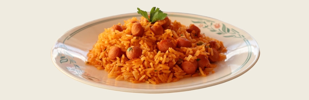 Arroz con Salchicha