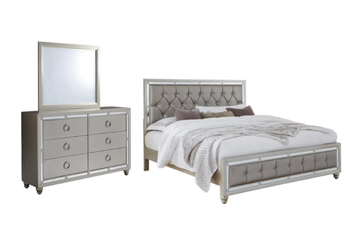 1621 Cama Queen & Gavetero con Espejo 