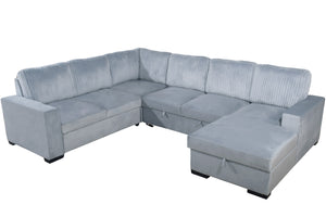 Seccional gris sobre fondo blanco