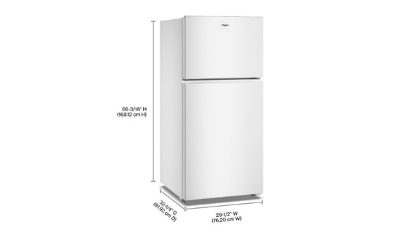 19.3' Nevera con Congelador Superior con Refrigeración de Cobertura Total