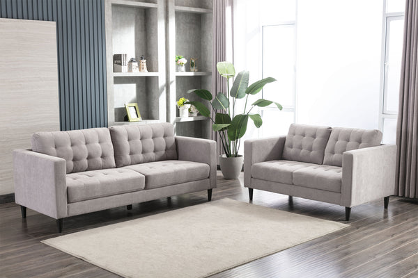 Xia Sofá & Loveseat con 3 Mesas Ocasionales 