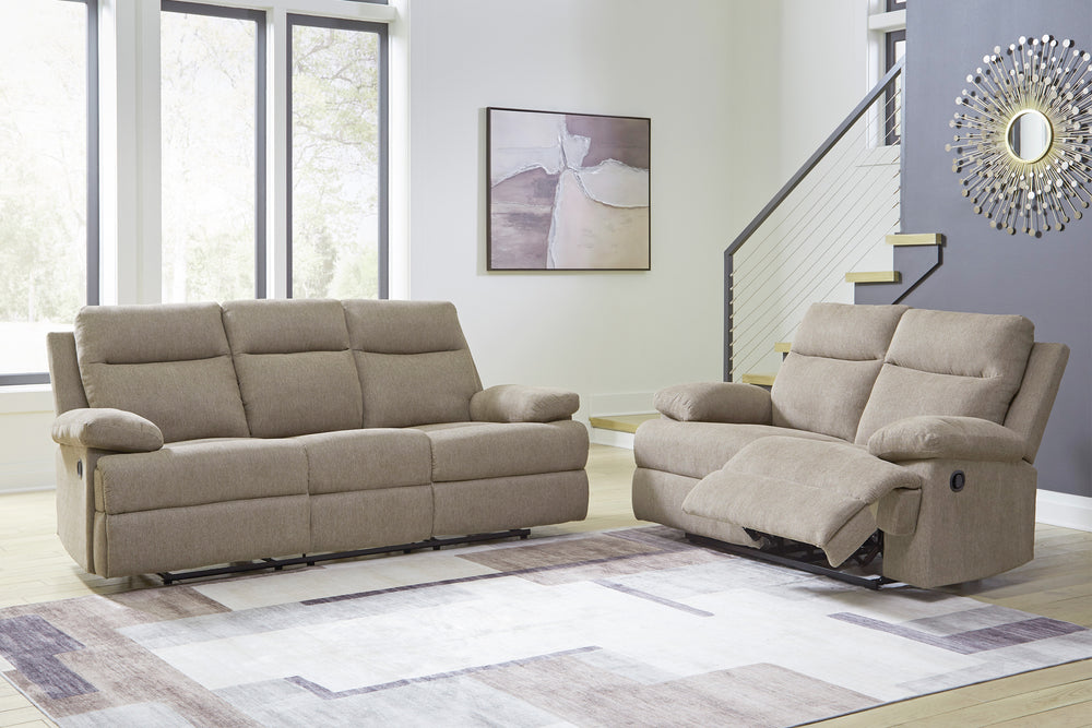 Tarrant Sofá Reclinable con Mesa Abatible & Loveseat Reclinable