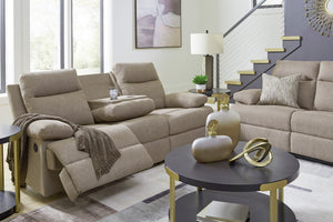 Tarrant Sofá Reclinable con Mesa Abatible & Loveseat Reclinable