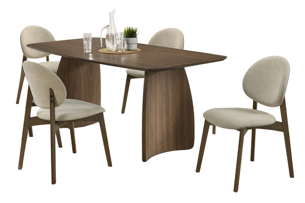 Loft Mesa de Comedor Rectangular con 4 Sillas