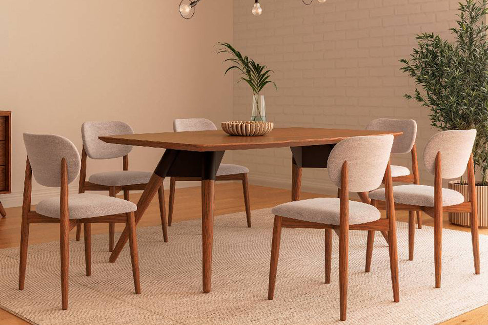 Westbrookd Mesa de Comedor Rectangular con 4 Sillas