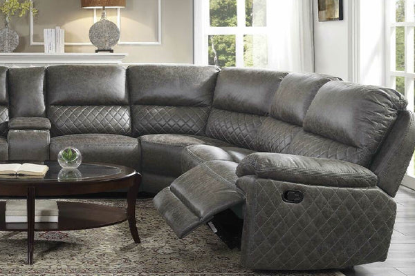 9510 3Pc Recl W/Console Sectional