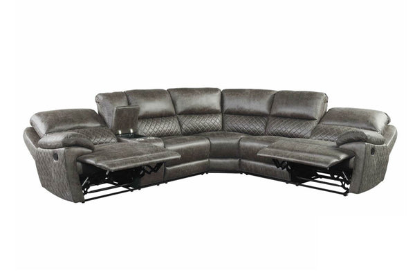 9510 3Pc Recl W/Console Sectional