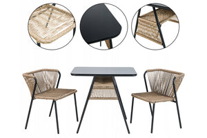 Windsor Mesa de Comedor con 2 Sillas