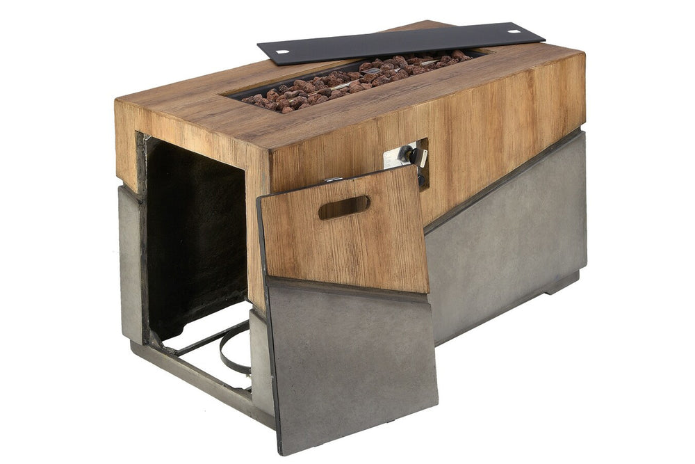Austria Mesa con Chimenea de Gas Rectangular 