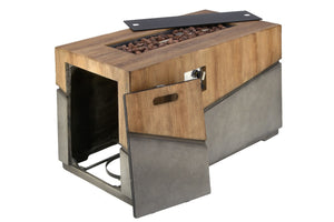 Austria Mesa con Chimenea de Gas Rectangular 
