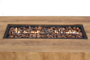 Austria Mesa con Chimenea de Gas Rectangular 