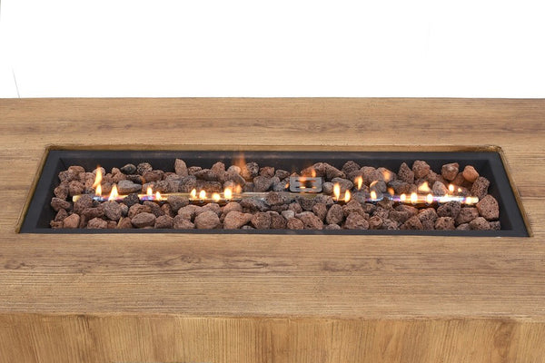 Austria Mesa con Chimenea de Gas Rectangular 