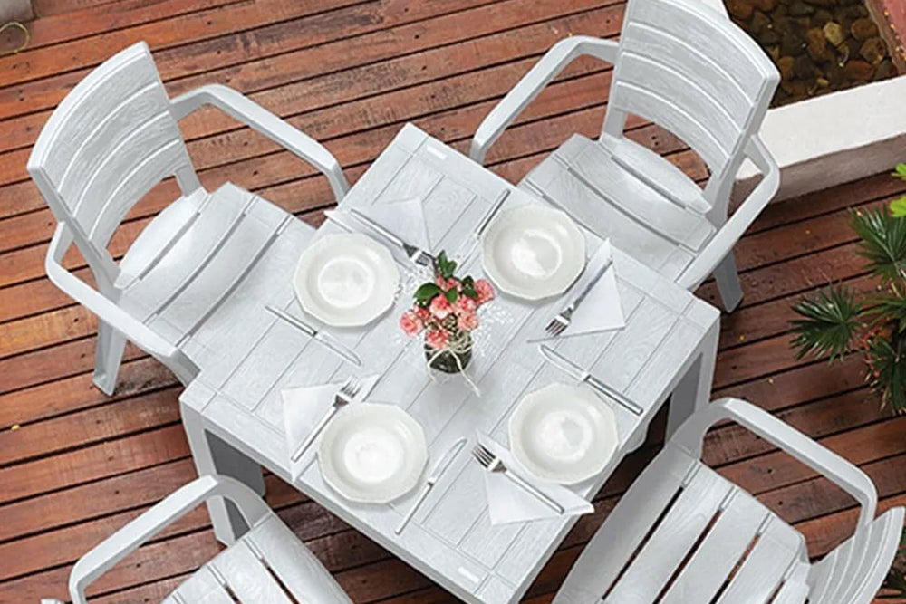 Duarte Mesa de Comedor con 4 Sillas