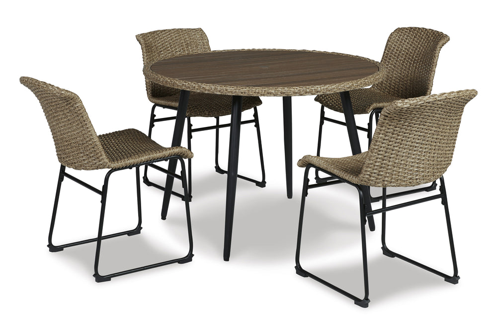 Ashley Amaris Mesa Redonda Exterior & 4 Sillas