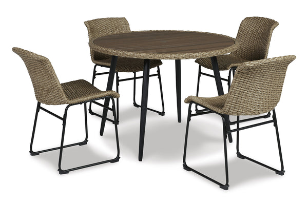 Ashley Amaris Mesa Redonda Exterior & 4 Sillas
