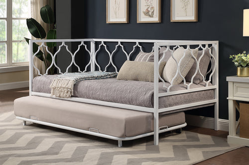 Twin Metal Day Bed W/Trundle