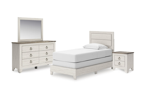Laigmeyer Cama, Gavetero con Espejo & Mesa de Noche