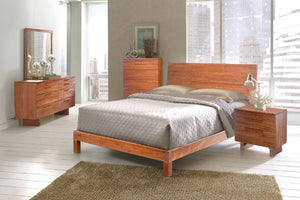 B75 Violet Cama & Gavetero con Espejo