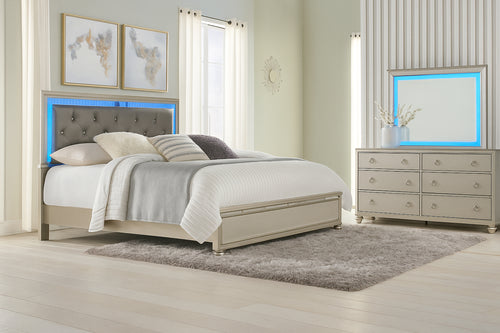 Ella Cama & Gavetero con Espejo