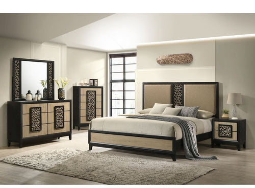 Carly Bed/Dresser/Mirr/Nstnd