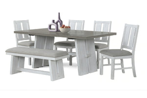 Kaia Mesa de Comedor con 4 Sillas & Bench