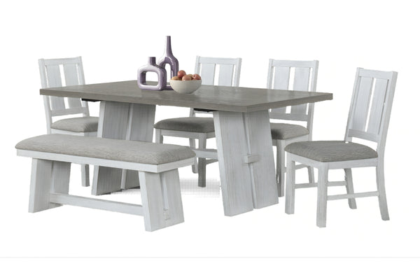 Kaia Mesa de Comedor con 4 Sillas & Bench