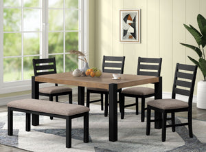 Mesa de Comedor Rectangular con 4 Sillas & Bench