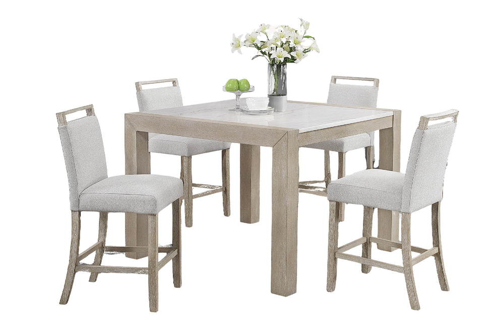 Andrea Mesa De Comedor "Counter Height" con 4 Taburetes