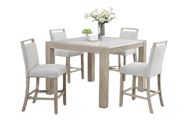Andrea Mesa De Comedor "Counter Height" con 4 Taburetes