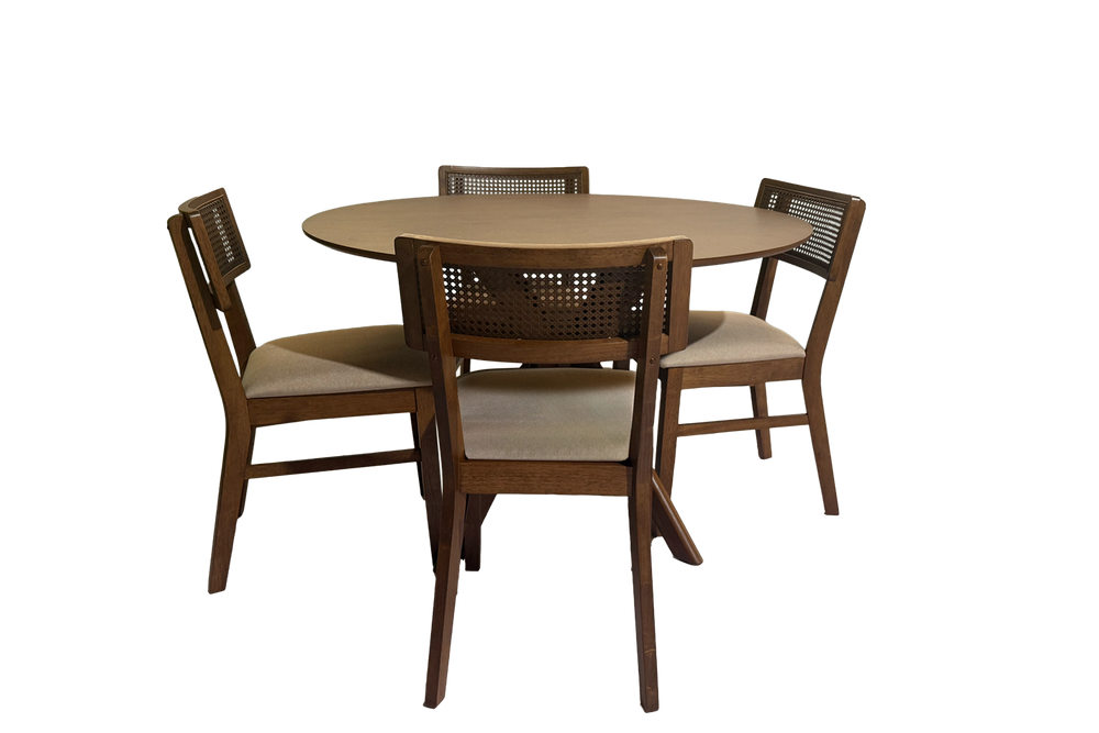 Oceanside Round Table W/4 Chairs Set
