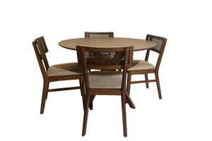 Oceanside Round Table W/4 Chairs Set
