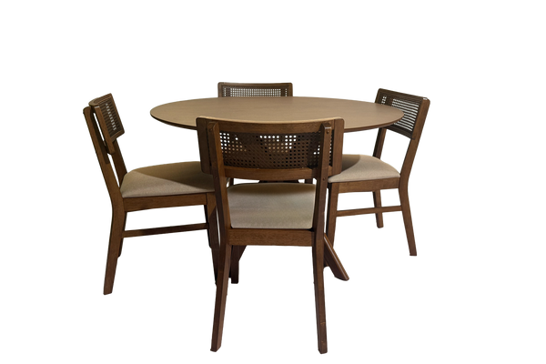 Oceanside Round Table W/4 Chairs Set