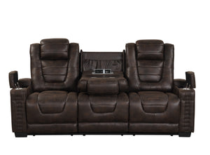 D1695a Sofá & Loveseat con Consola Reclinable Eléctrico
