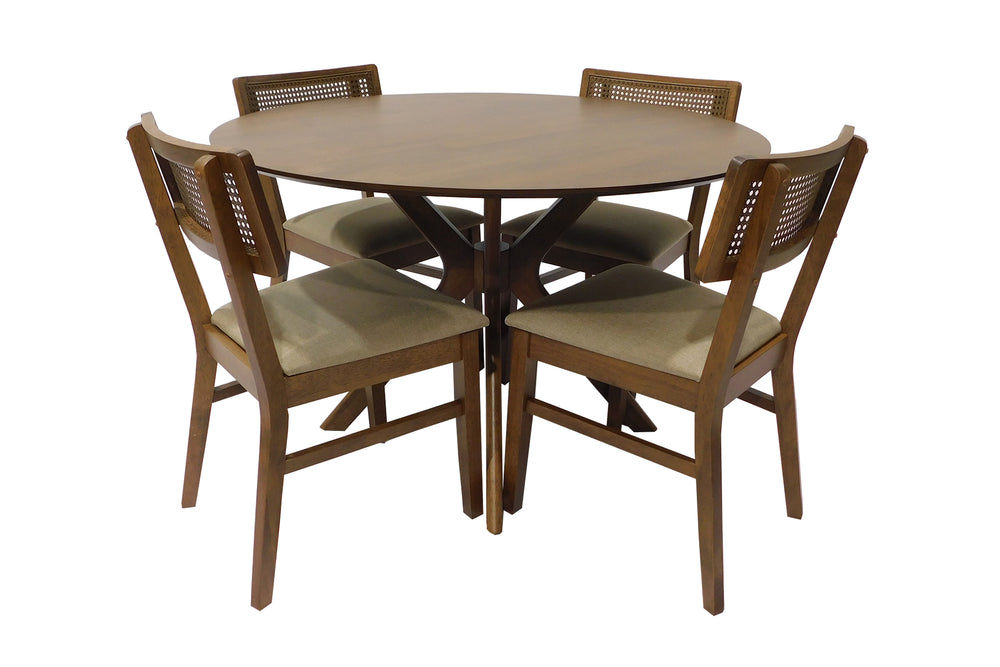 Oceanside Round Table W/4 Chairs Set