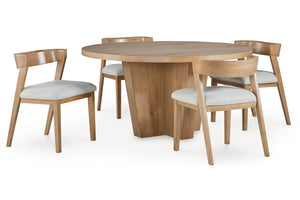 D794 Kristiland Round Dining Table with 4 chairs