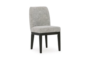 Ashley Burkhaus Rect Ext Table/6Uph Side Chair