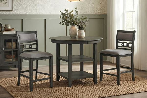Amherst Mesa Redonda "Counter Height" con 2 Taburetes 