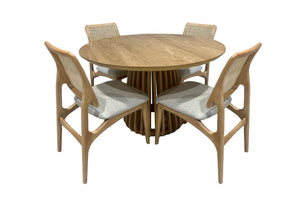 Oceanview Mesa de Comedor con 4 Sillas