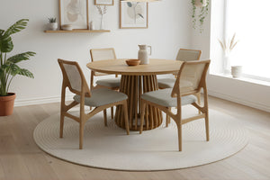 Oceanview Mesa de Comedor con 4 Sillas