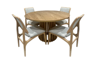 Oceanview Mesa de Comedor con 4 Sillas