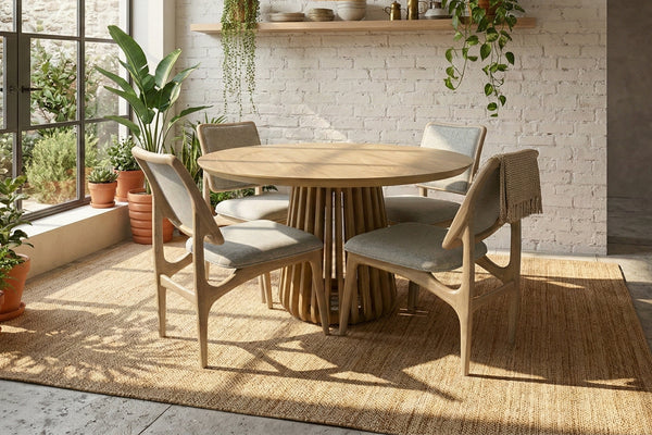 Oceanview Mesa de Comedor con 4 Sillas