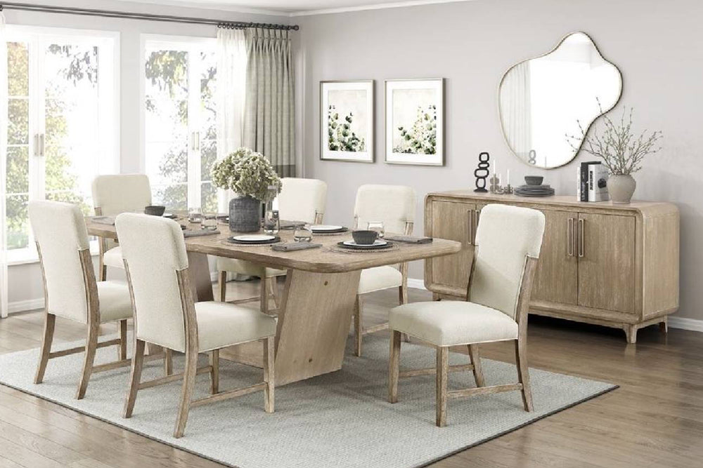 Gabbie Dining Table W/6Chairs Set