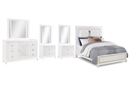 Glamour Bed/Dr/Mr/2Ns/2Mr Set